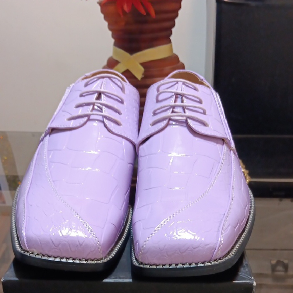 Milano Purple Oxfords with Shiny Finish